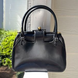 Vintage 1960s Gucci structured turn lock purse handbag shoulder bag